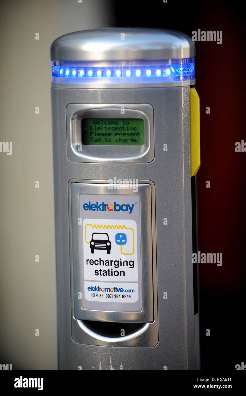 Electric car charging point in brighton Stock Photo Alamy