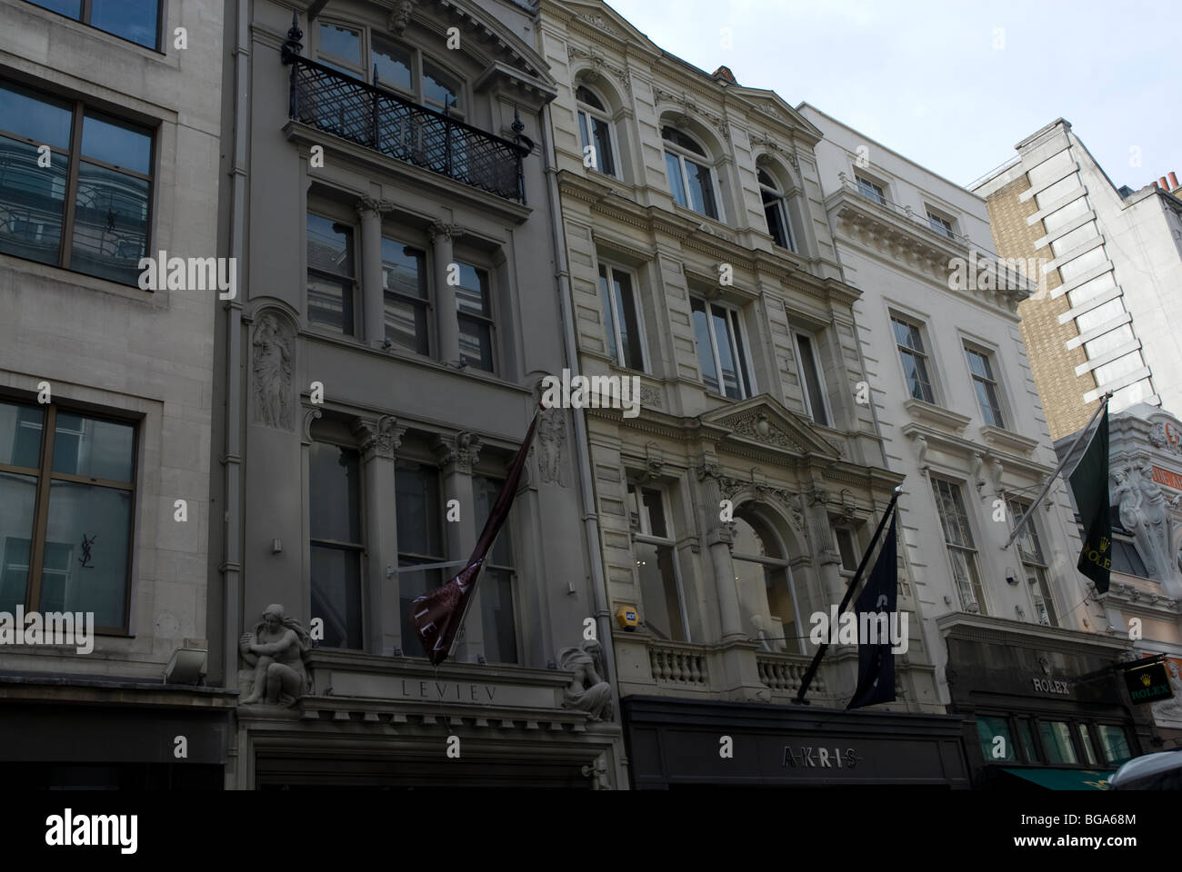 Ornate buildings in Old Bond Street, London W1 Stock Photo - Alamy