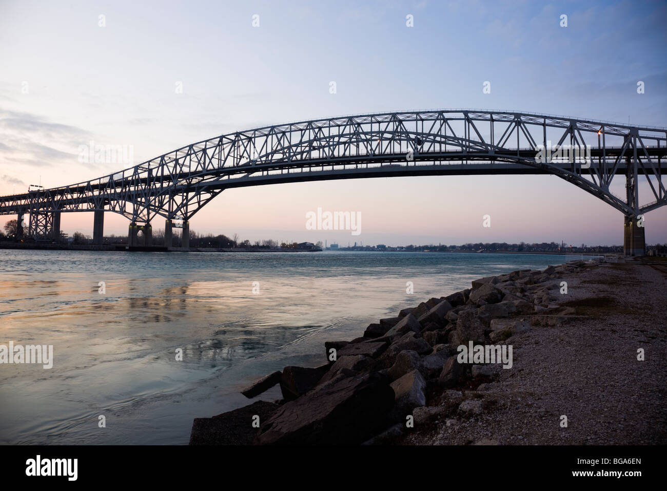 Blue Water Bridge  . Stock Photo
