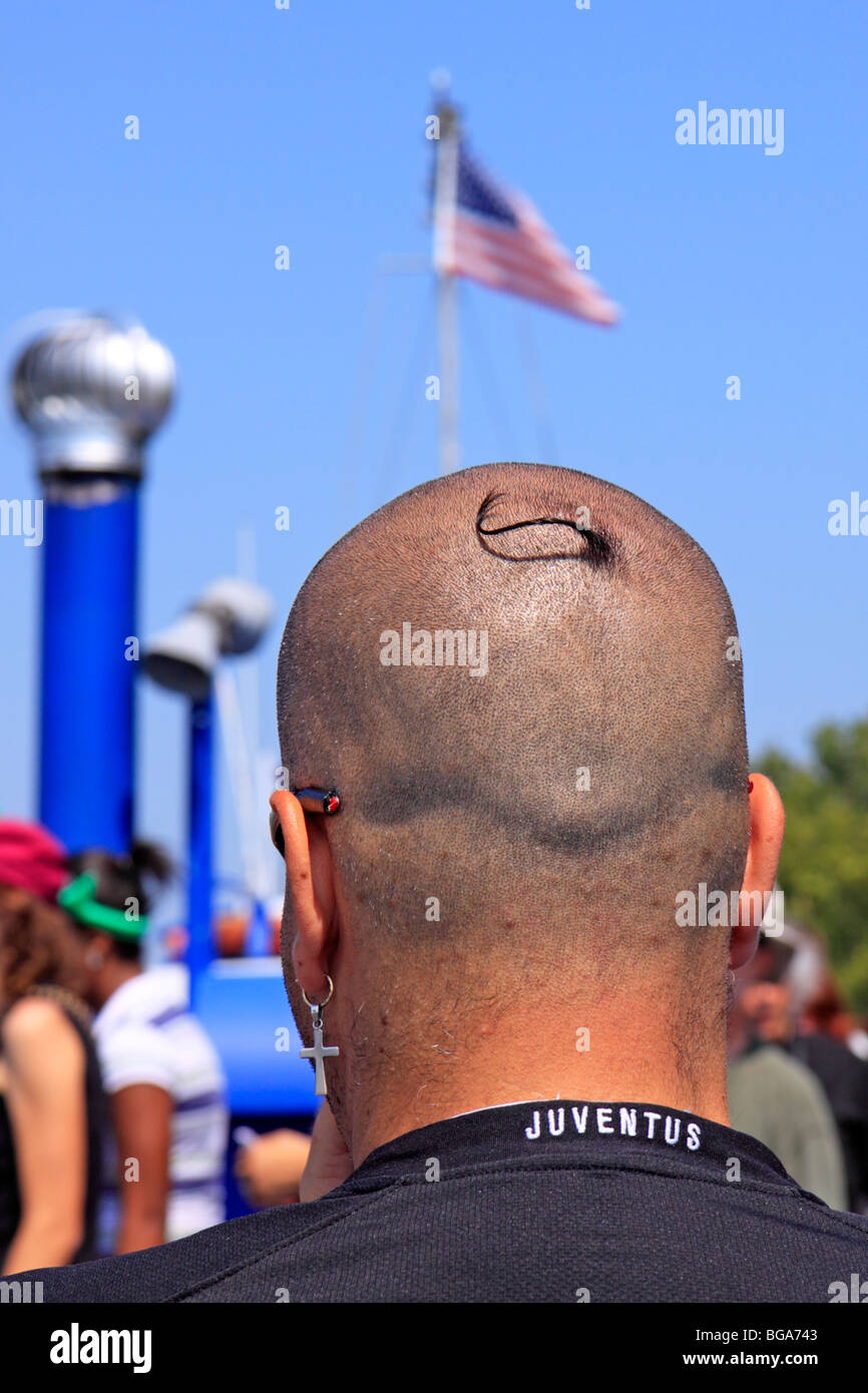 skinhead, New York City, United States Stock Photo