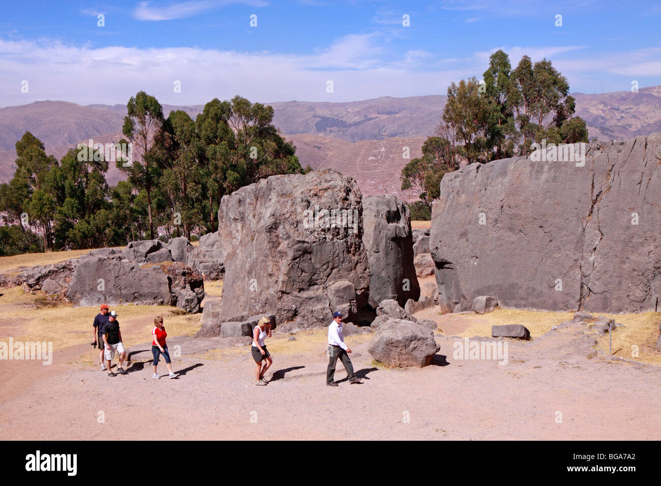 Peru Peruano De Andes Cuzco Do Guerreiro Do Inca Do Homem Foto de