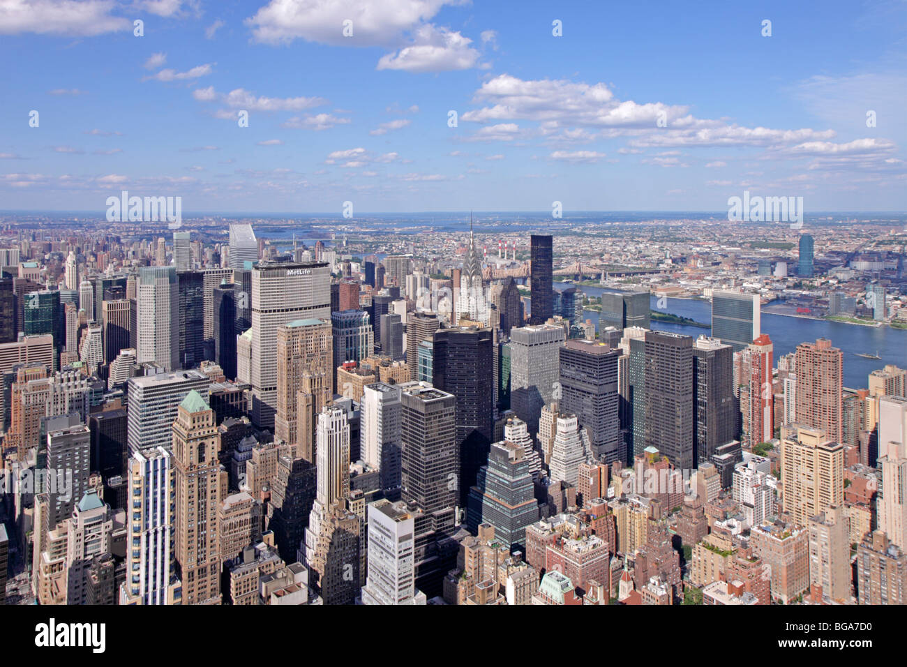 panoramic view of Manhattan from - Panoramic View Of Manhattan From The Empire State Building New York BGA7D0