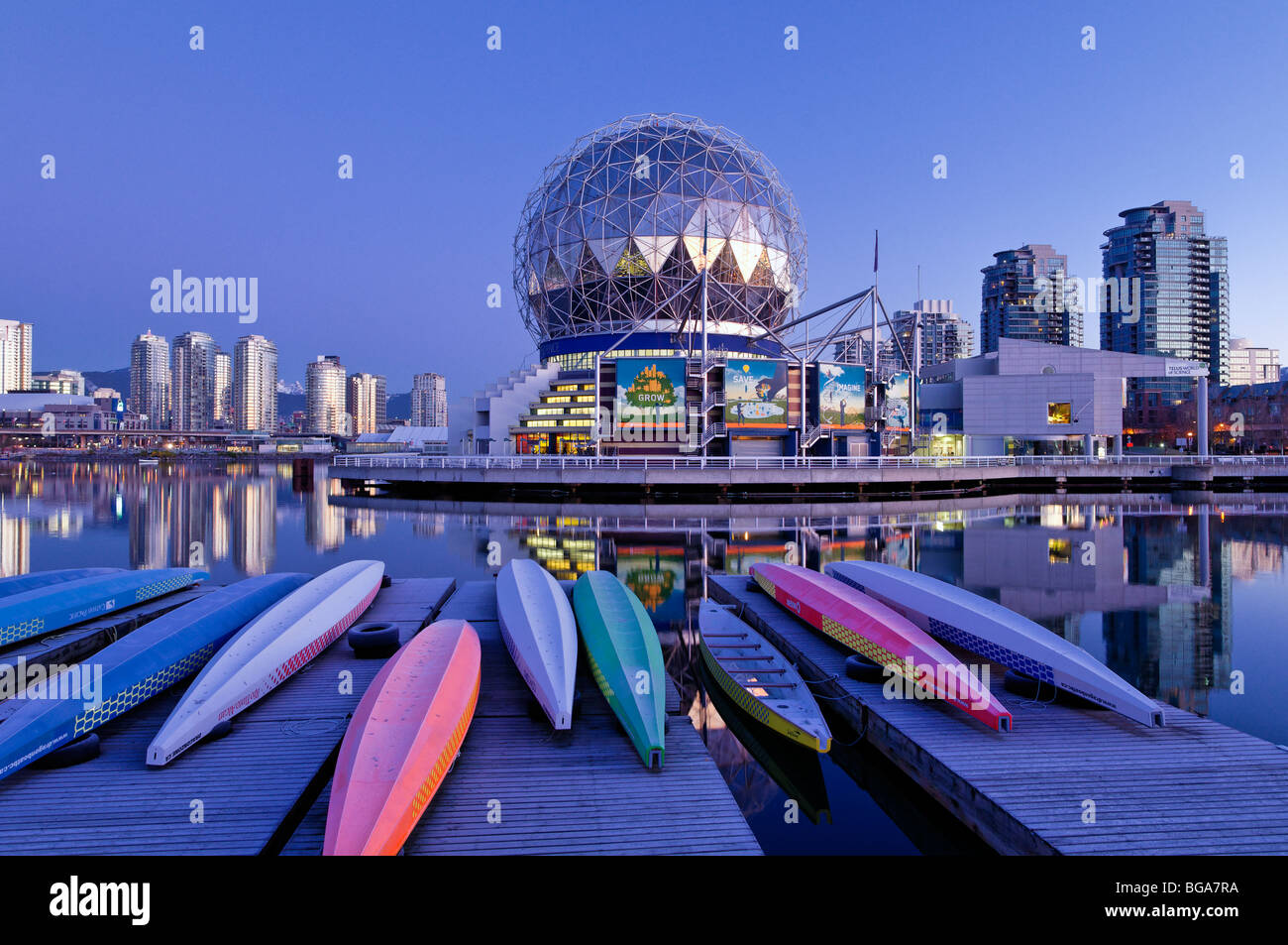 Telus World of Science, False Creek, Vancouver, British Columbia, Canada Stock Photo