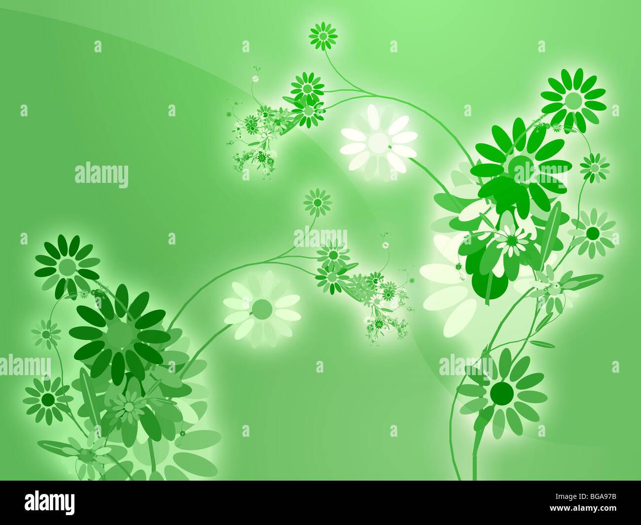 Illustration of various assorted flowers hi-res stock photography and ...