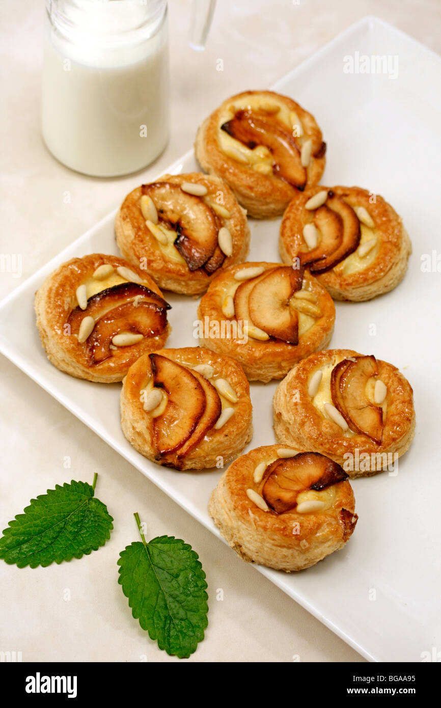 Small apple tarts. Recipe available Stock Photo Alamy