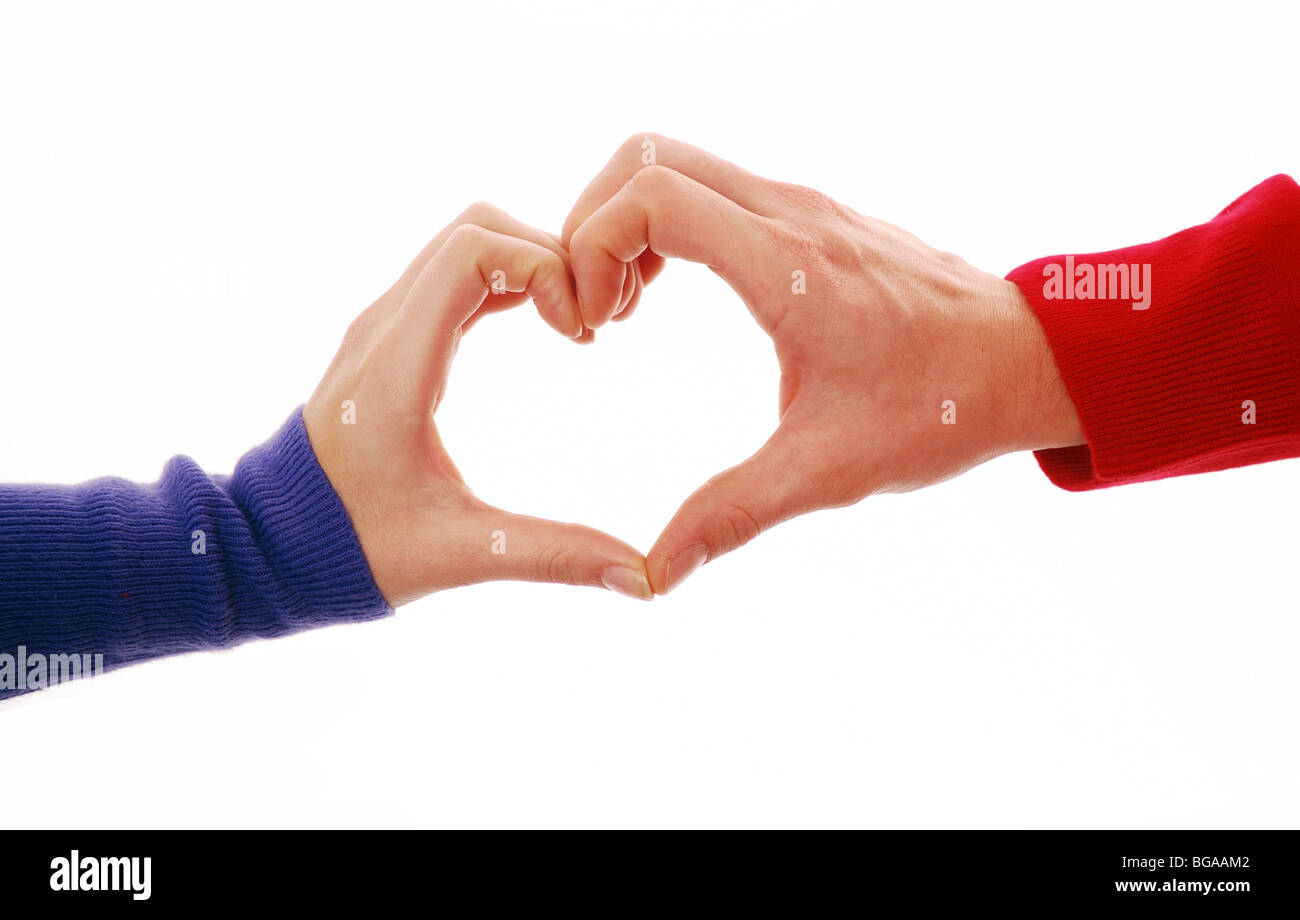Fingers making a heart shape Stock Photo 27272786 Alamy