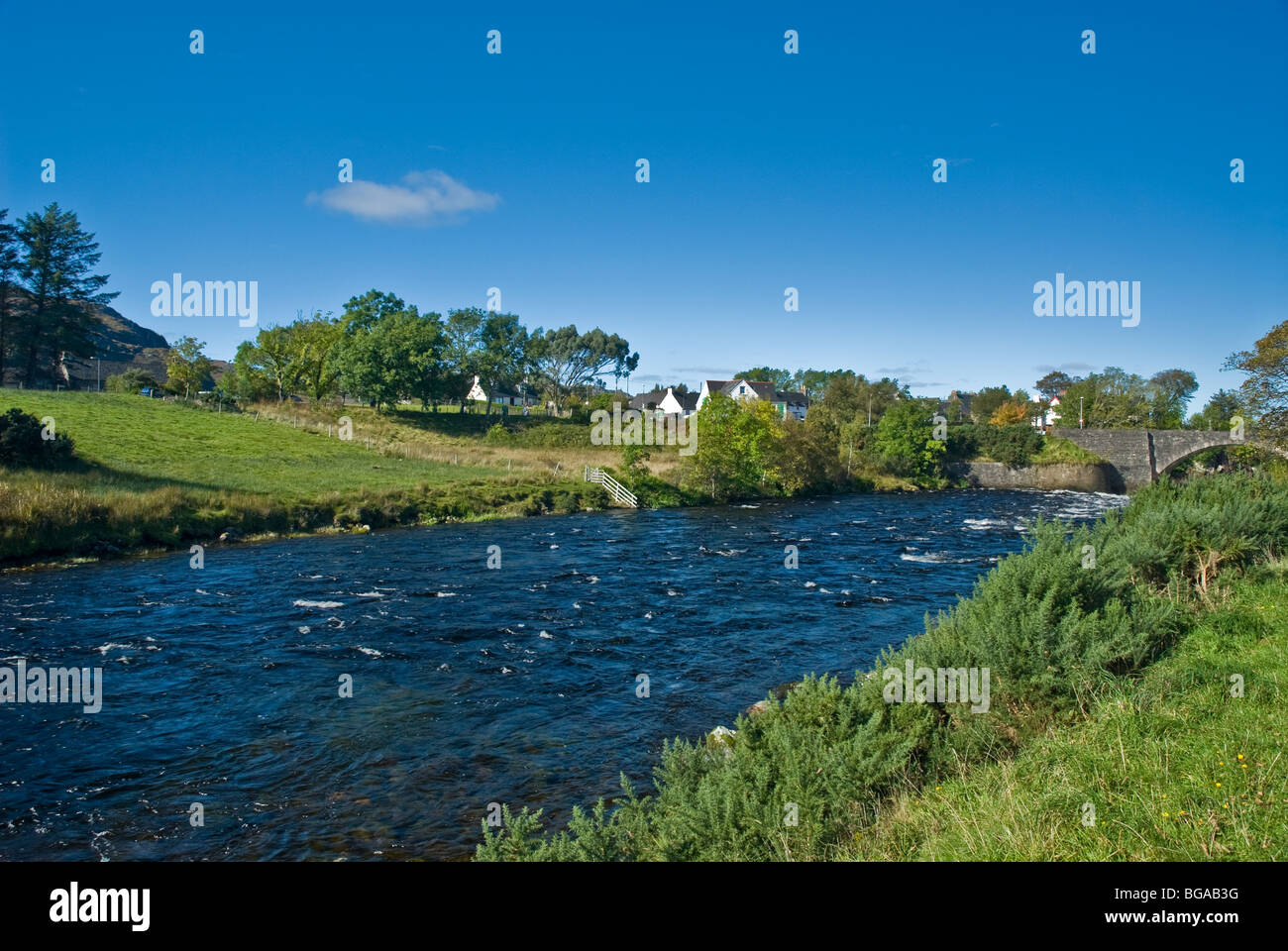 River Ewe Poolewe Ross & Cromarty Highland Scotland Stock Photo