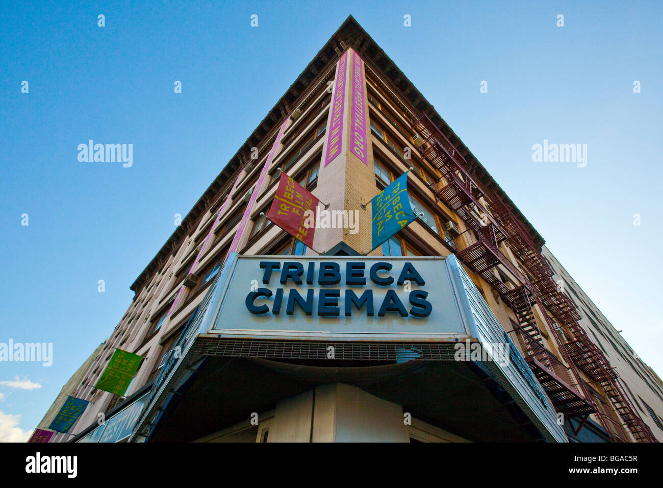 Tribeca Cinemas in Manhattan, New York City Stock Photo