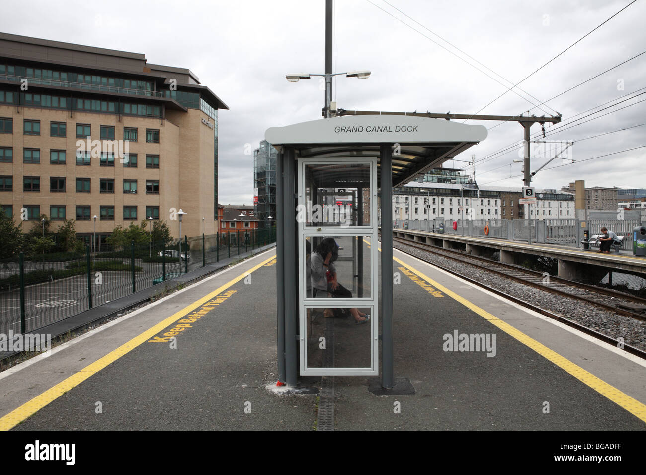 Dart Station. Grand Canal Dock. Dublin CIty. Ireland Stock Photo Alamy