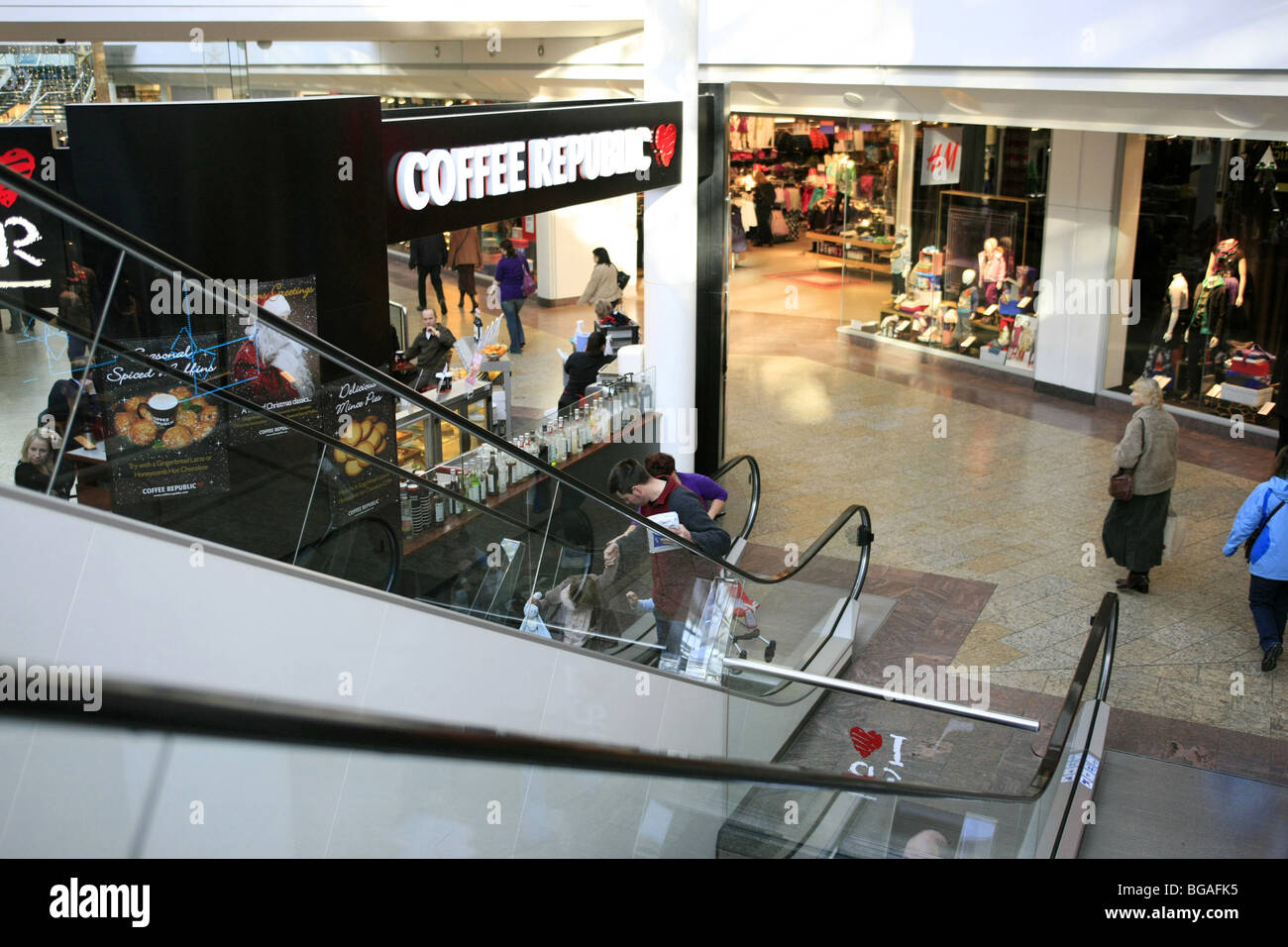 Inside the Cribbs Causeway Shopping Mall near Bristol England Stock