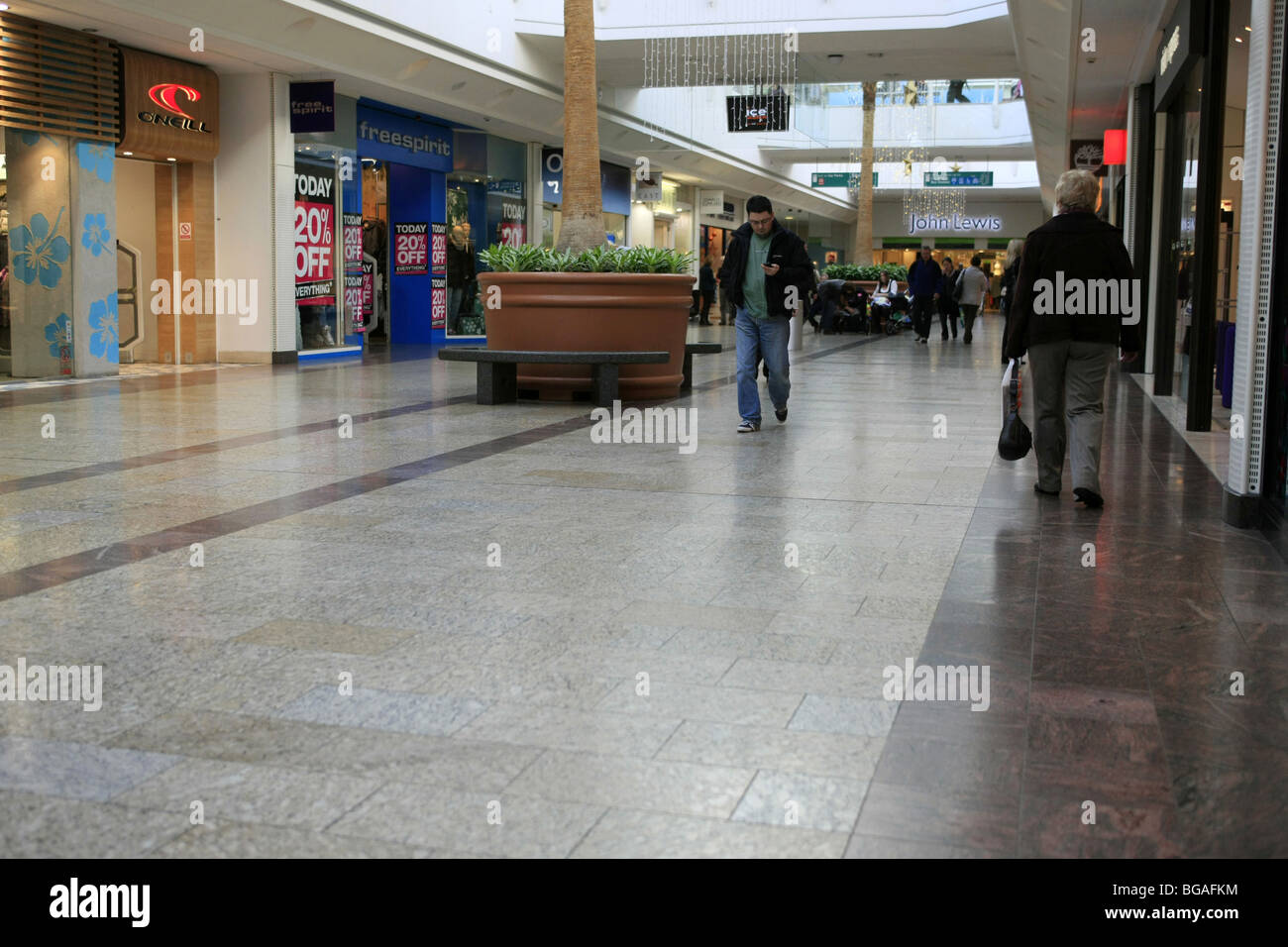 Inside the Cribbs Causeway Shopping Mall near Bristol England Stock