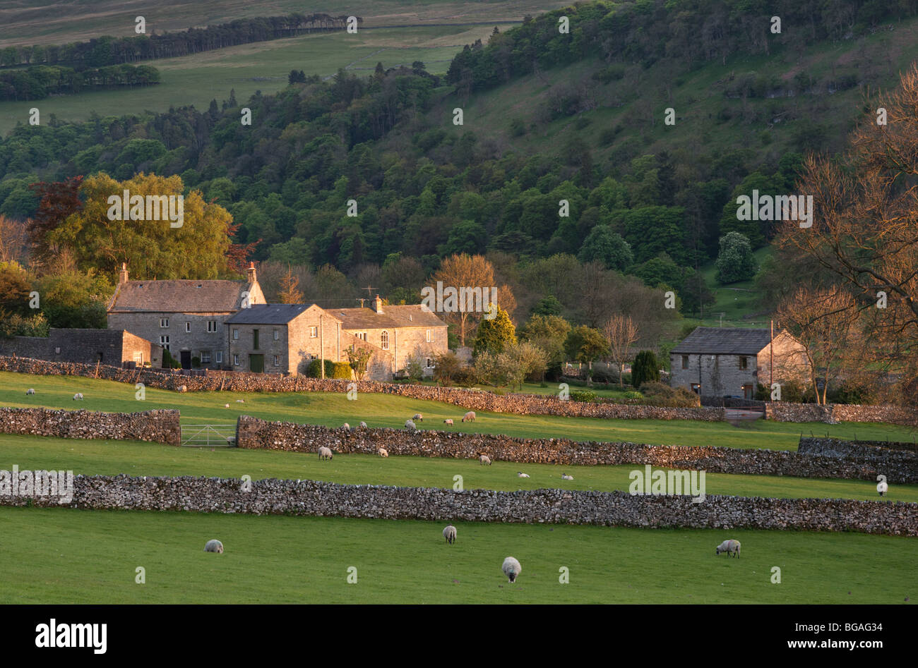 Buckden in Upper Wharfedale in the Yorkshire Dales Stock Photo Alamy