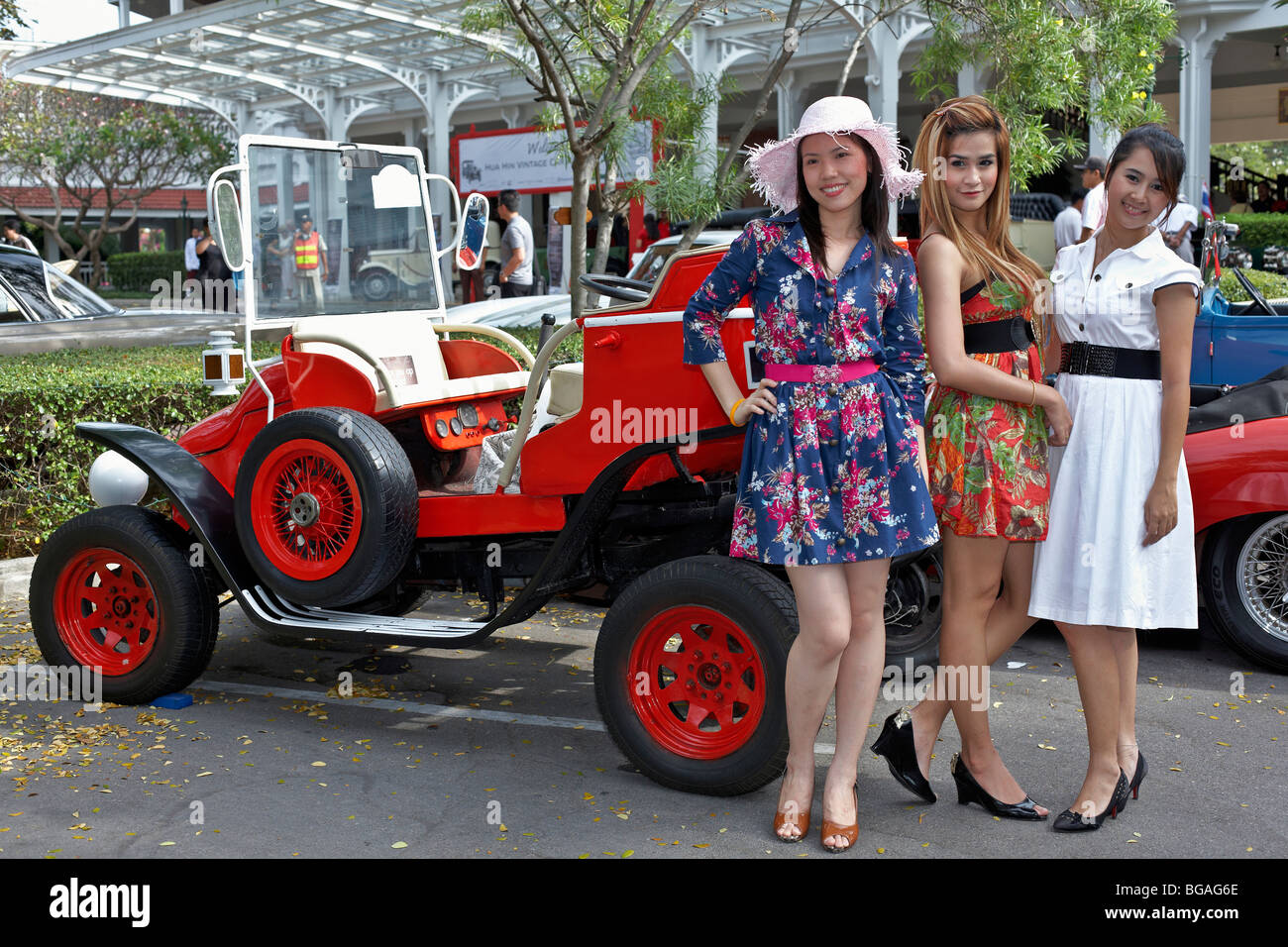 Female model posing car hires stock photography and images Alamy