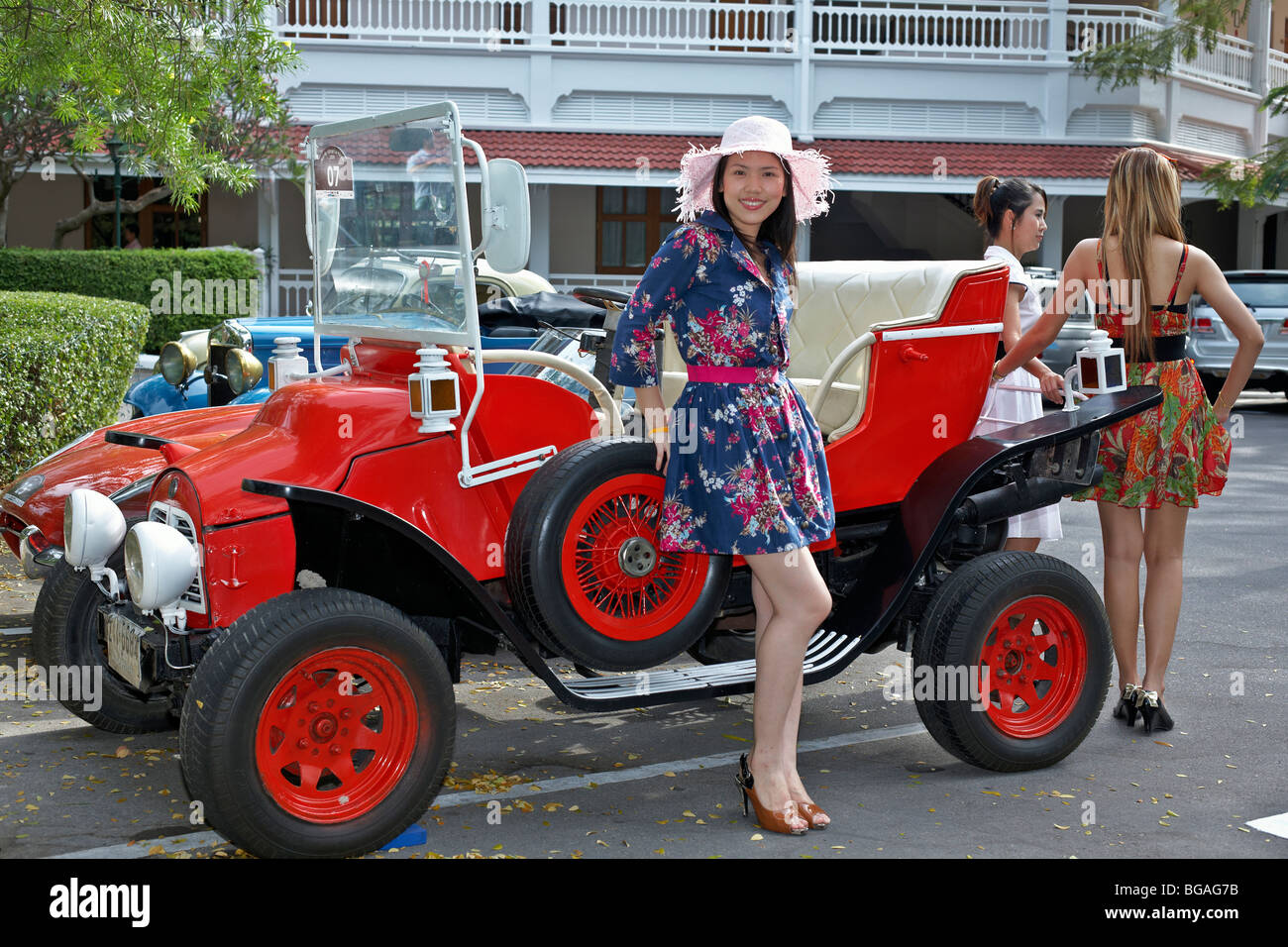Female model posing car hires stock photography and images Alamy