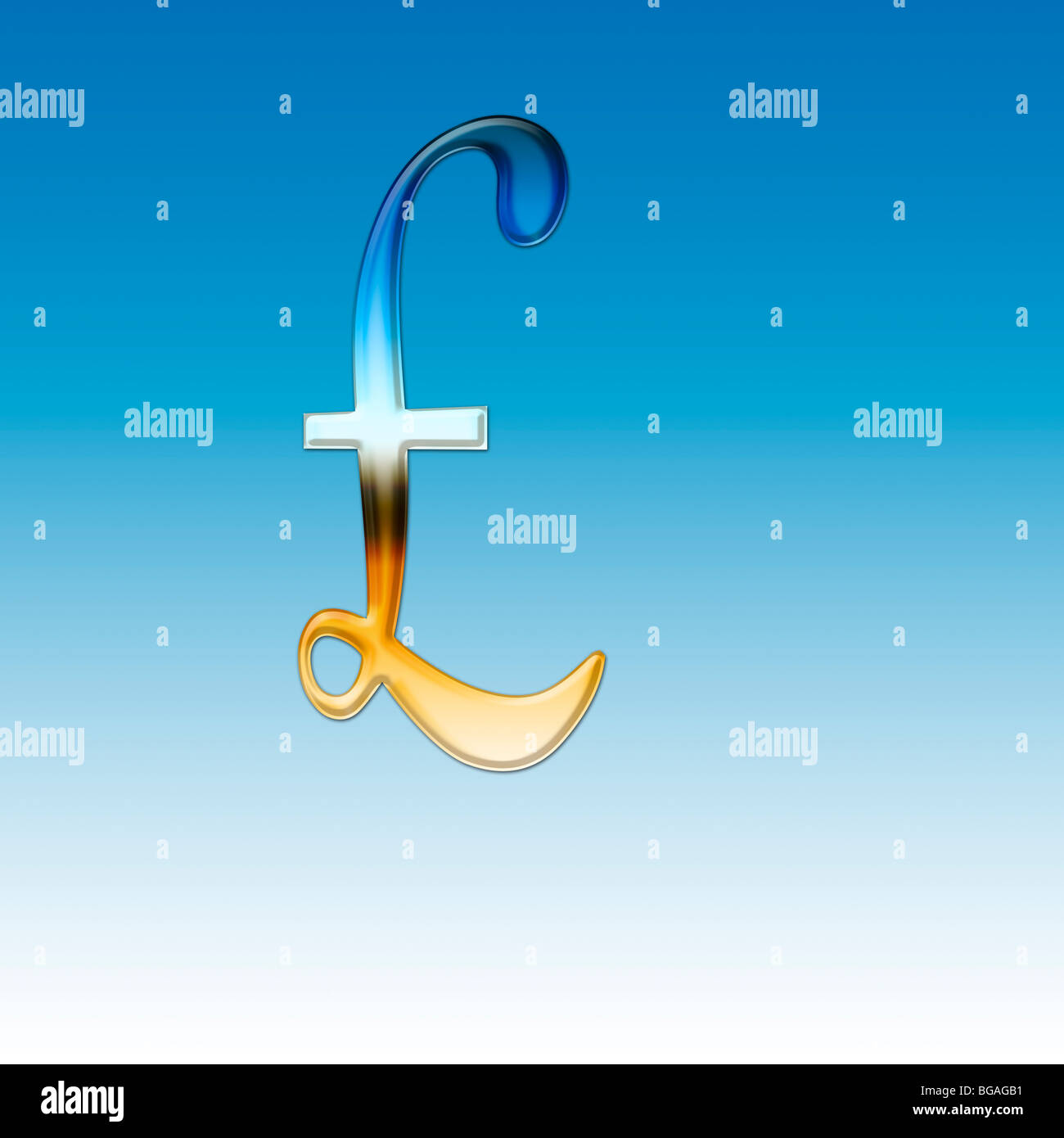 Sterling Pound Sign Stock Photo