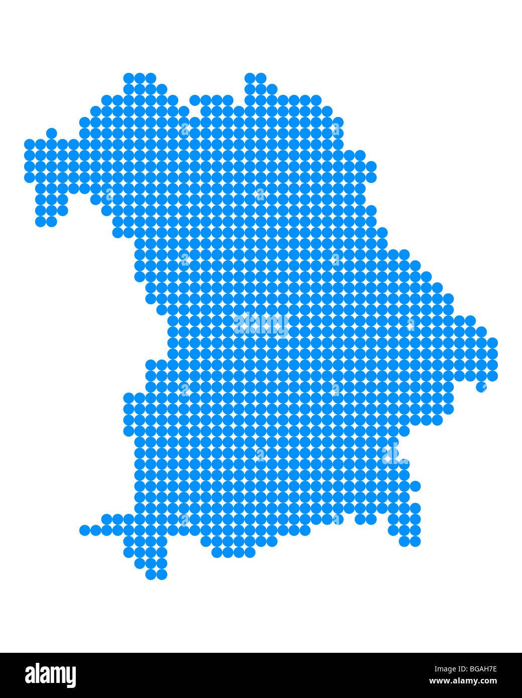 Map of Bavaria Stock Photo - Alamy