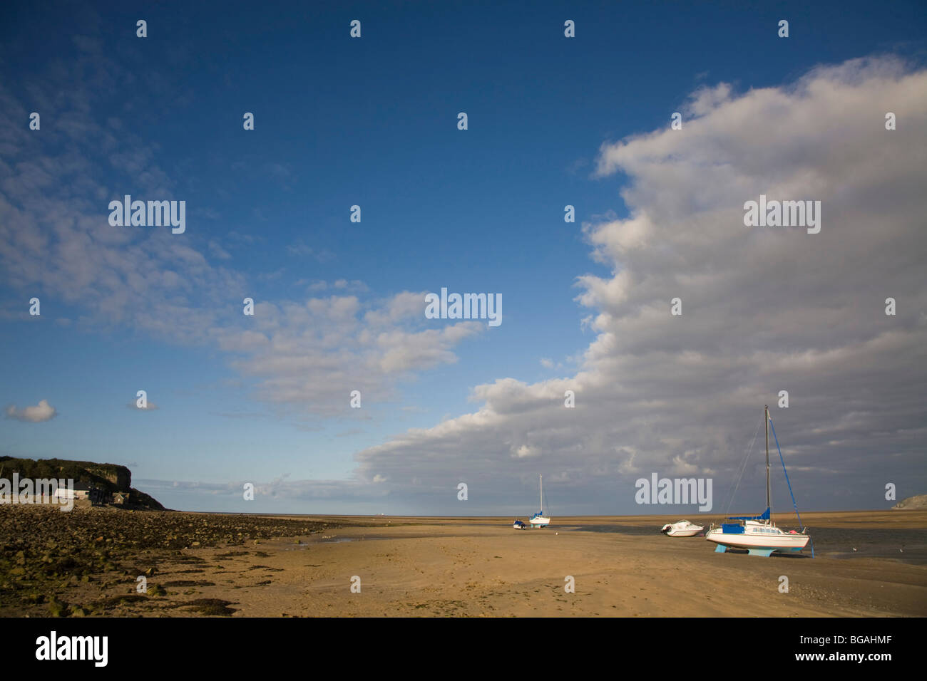 Red Wharf Bay Stock Photo Alamy