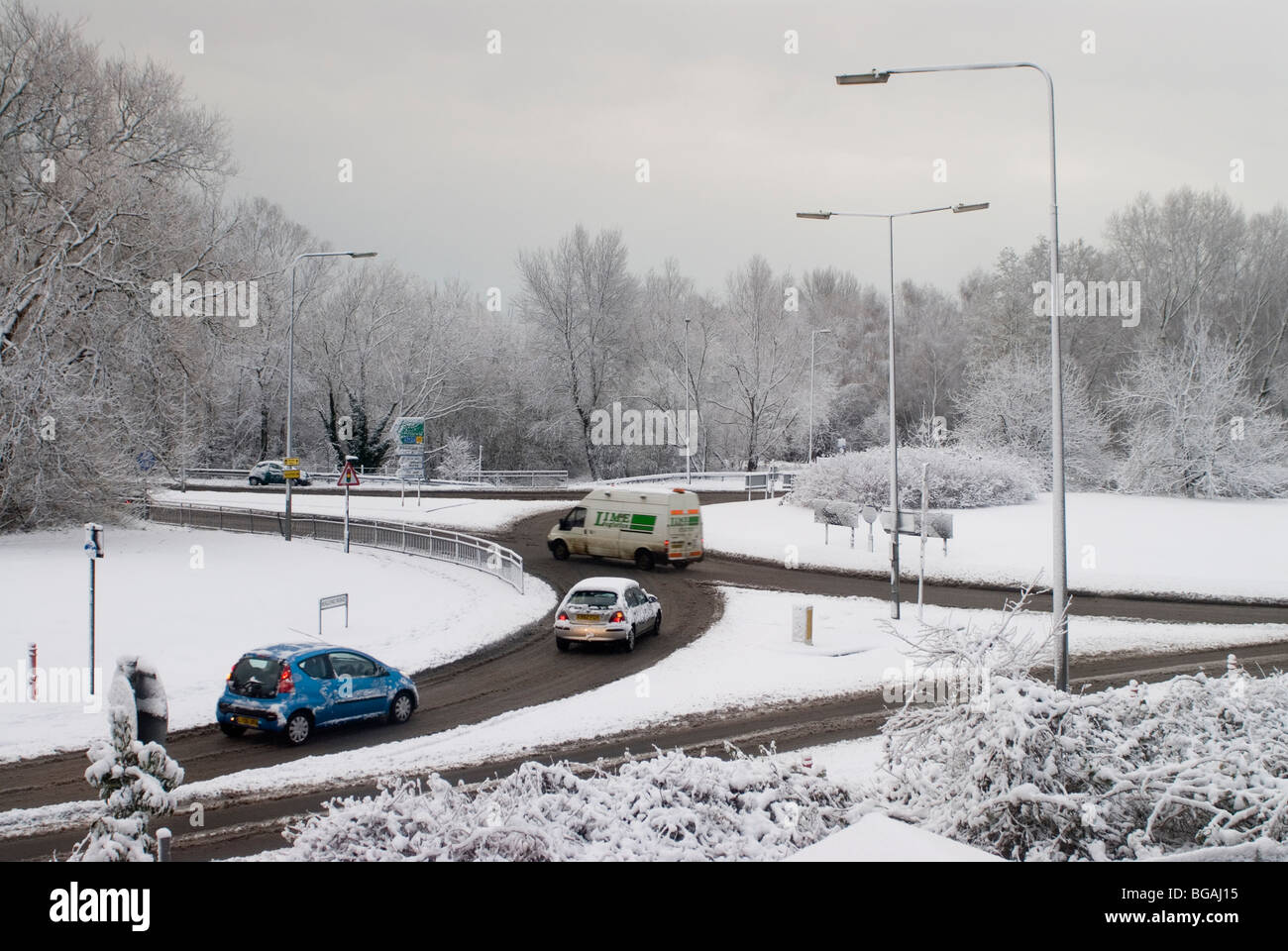 Hazardous Driving Conditions Stock Photo - Alamy