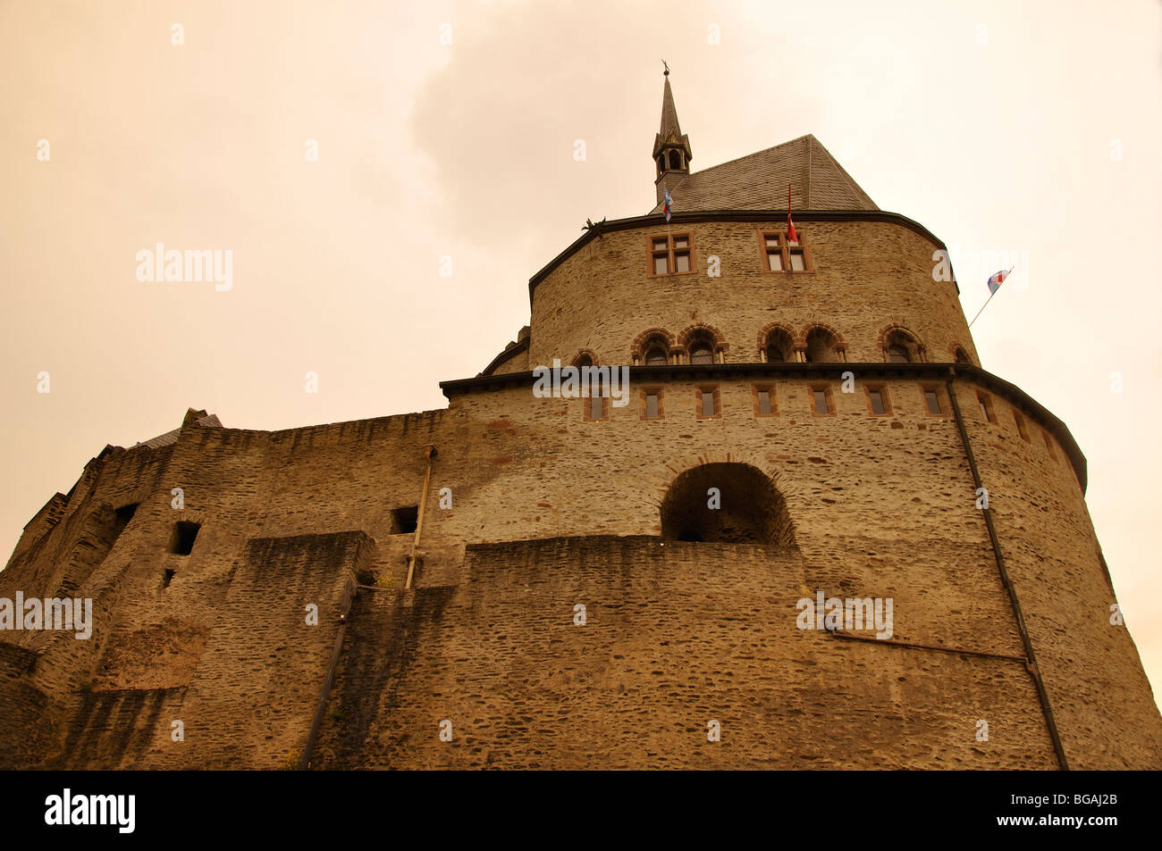 Vianden castle, Luxembourg Stock Photo