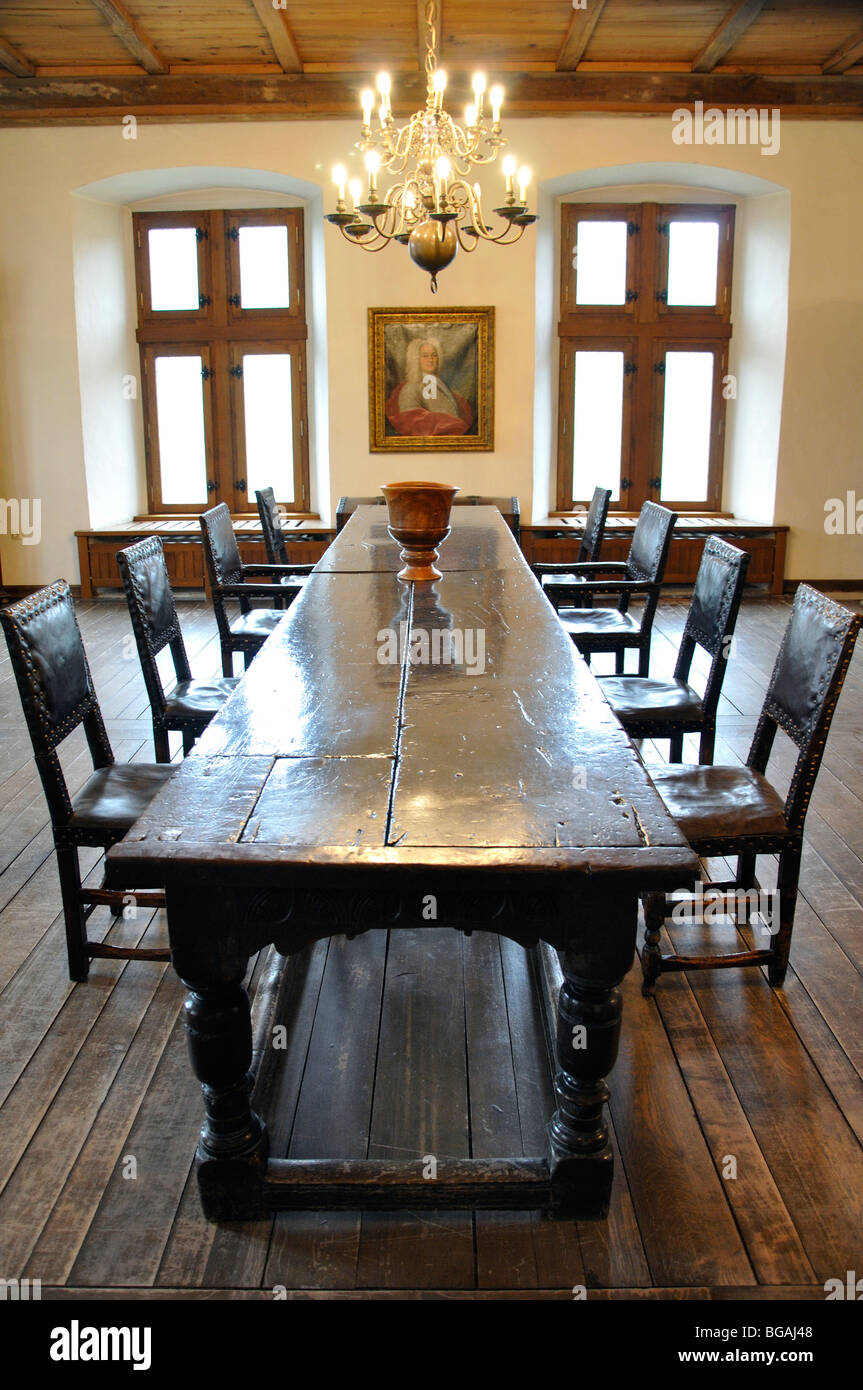 Medieval castle dining room hi-res stock photography and images - Alamy