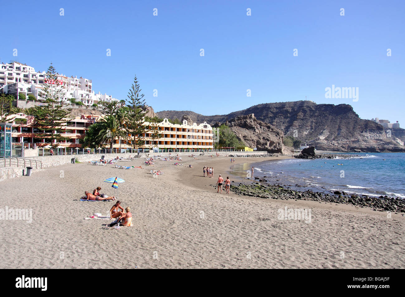 Playa del Cura, Mogan Municipality, Gran Canaria, Canary Islands, Spain Stock Photo