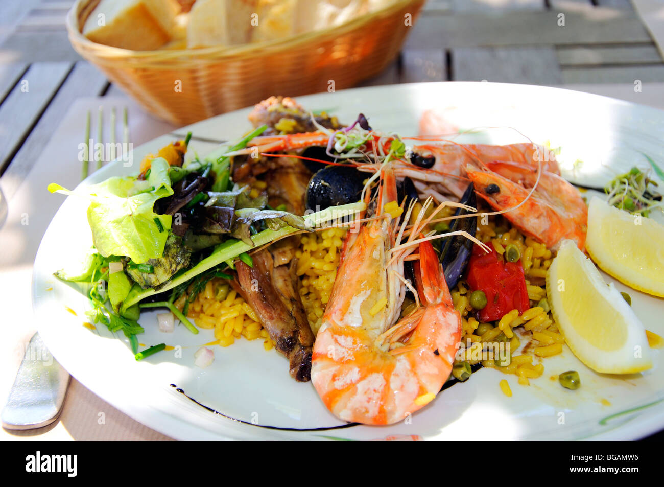 Seafood dish, Provence, France Stock Photo