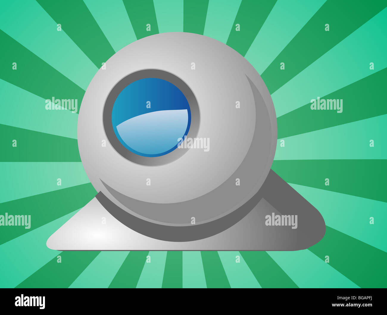 Computer webcam peripheral hardware video device illustration Stock