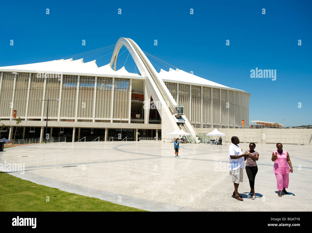 The Durban Moses Mabhida Soccer Stadium. Durban, South Africa Stock Photo