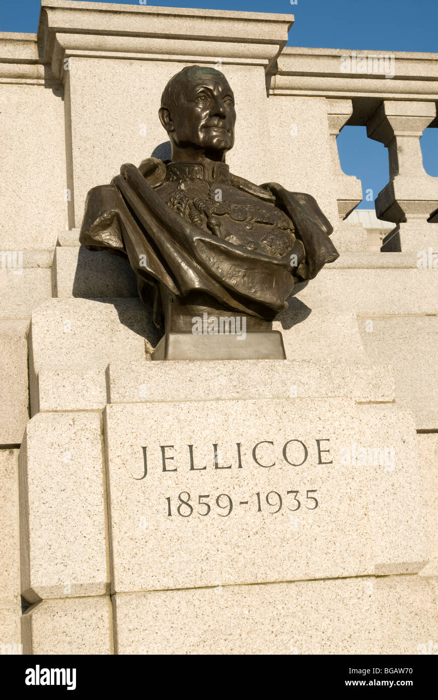 Admiral Jellicoe Memorial Trafalgar Square London United Kingdom Stock
