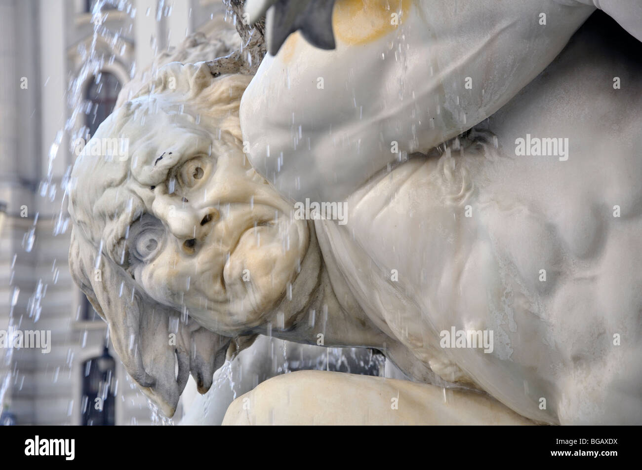 Fountain, Hofburg Imperial Palace, Vienna, Austria Stock Photo