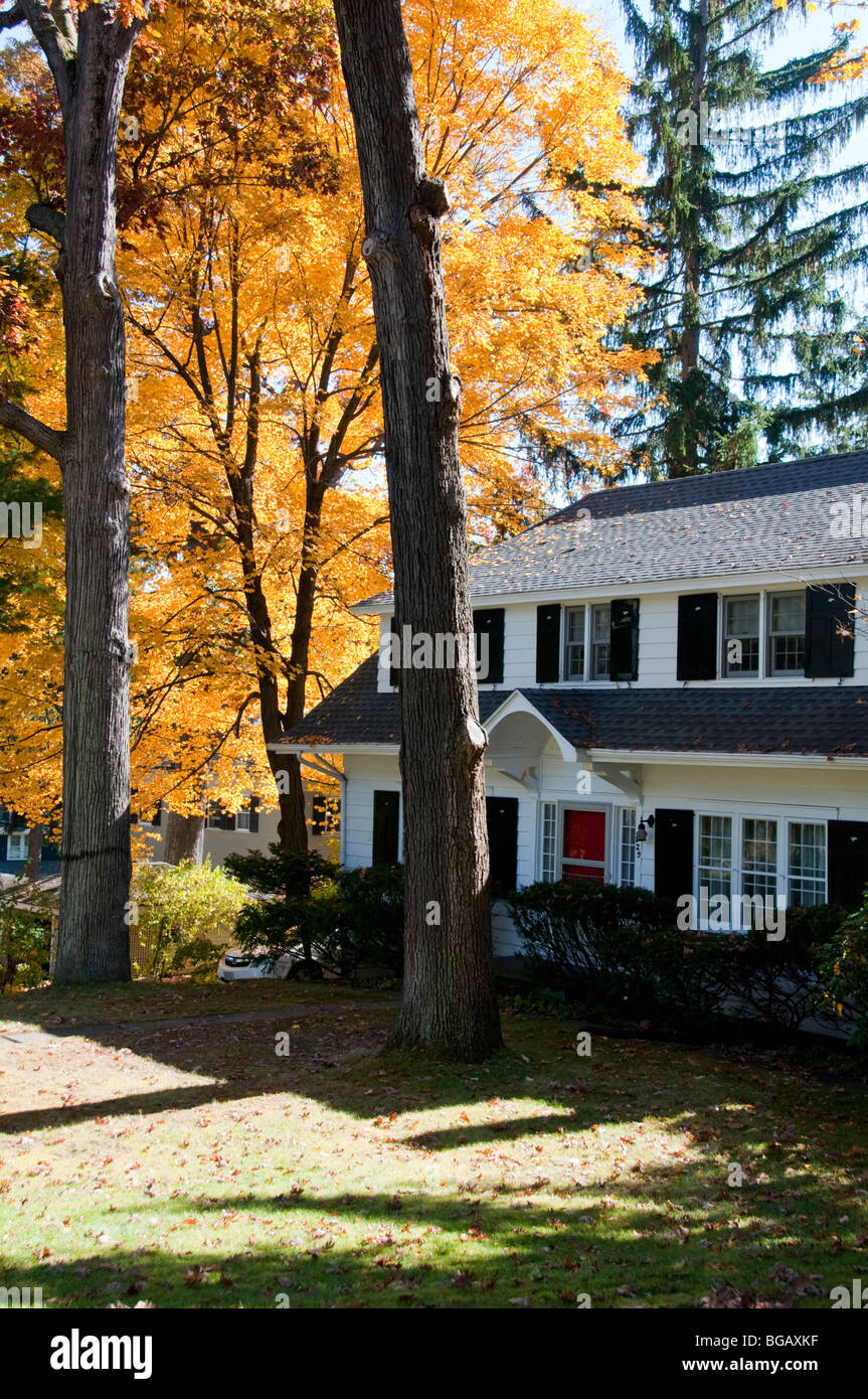 Great Barrington,Typical Berkshires Village,Clapboard architecture,Fall