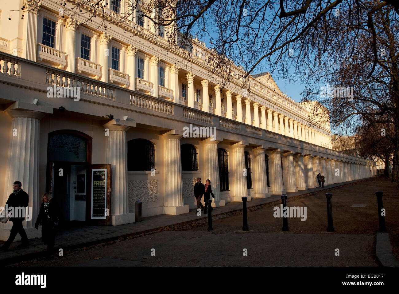 Entrance to the ICA. The Institute of Contemporary Art. London Stock