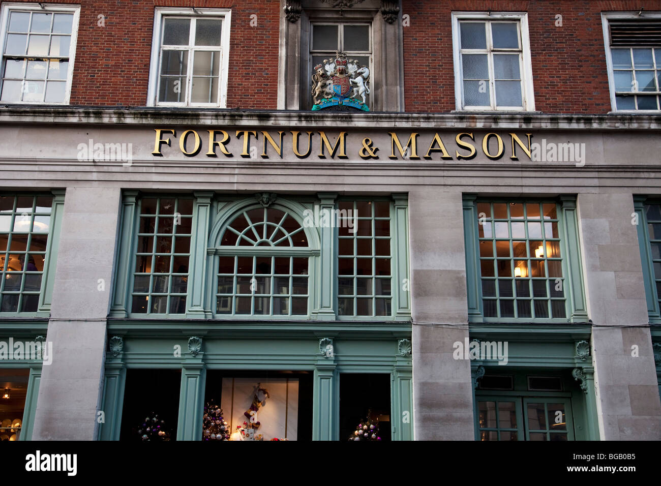 Exterior of Fortnum & Mason department store. Jermyn Street, London Stock Photo