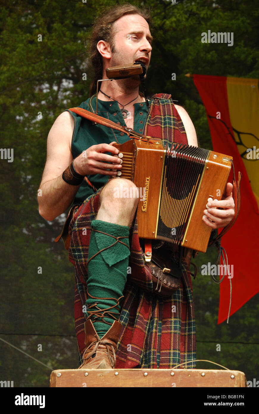 Rapalje, traditional Dutch folk band on stage Stock Photo