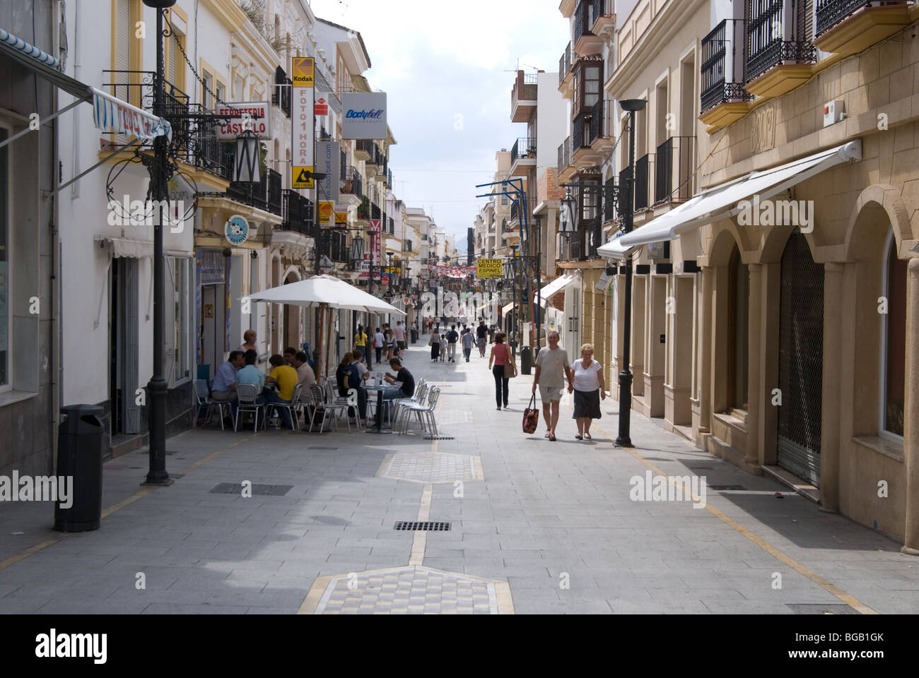 Carrera Espinel, pedestrian street in Ronda, Spain Stock Photo - Alamy