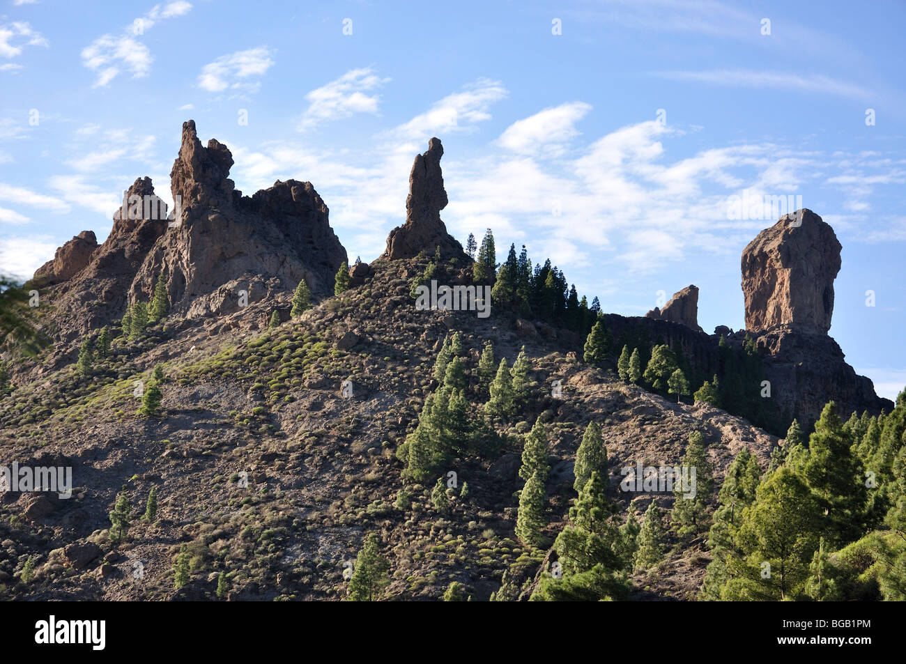 Roque Nublo, Tejeda Municipality, Gran Canaria, Canary Islands, Spain Stock Photo