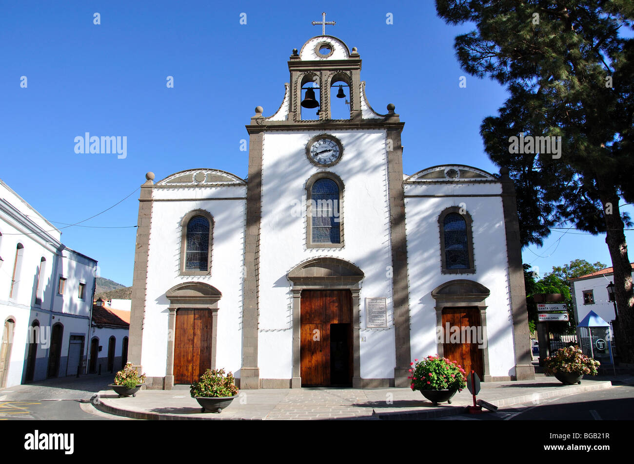 Iglesia de San Bartolomé, San Bartolome de Tirajana, San Bartolome de Tirajana Municipality, Gran Canaria, Canary Islands, Spain Stock Photo