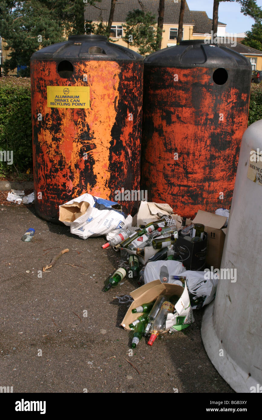 Recycling Bins UK Stock Photo Alamy