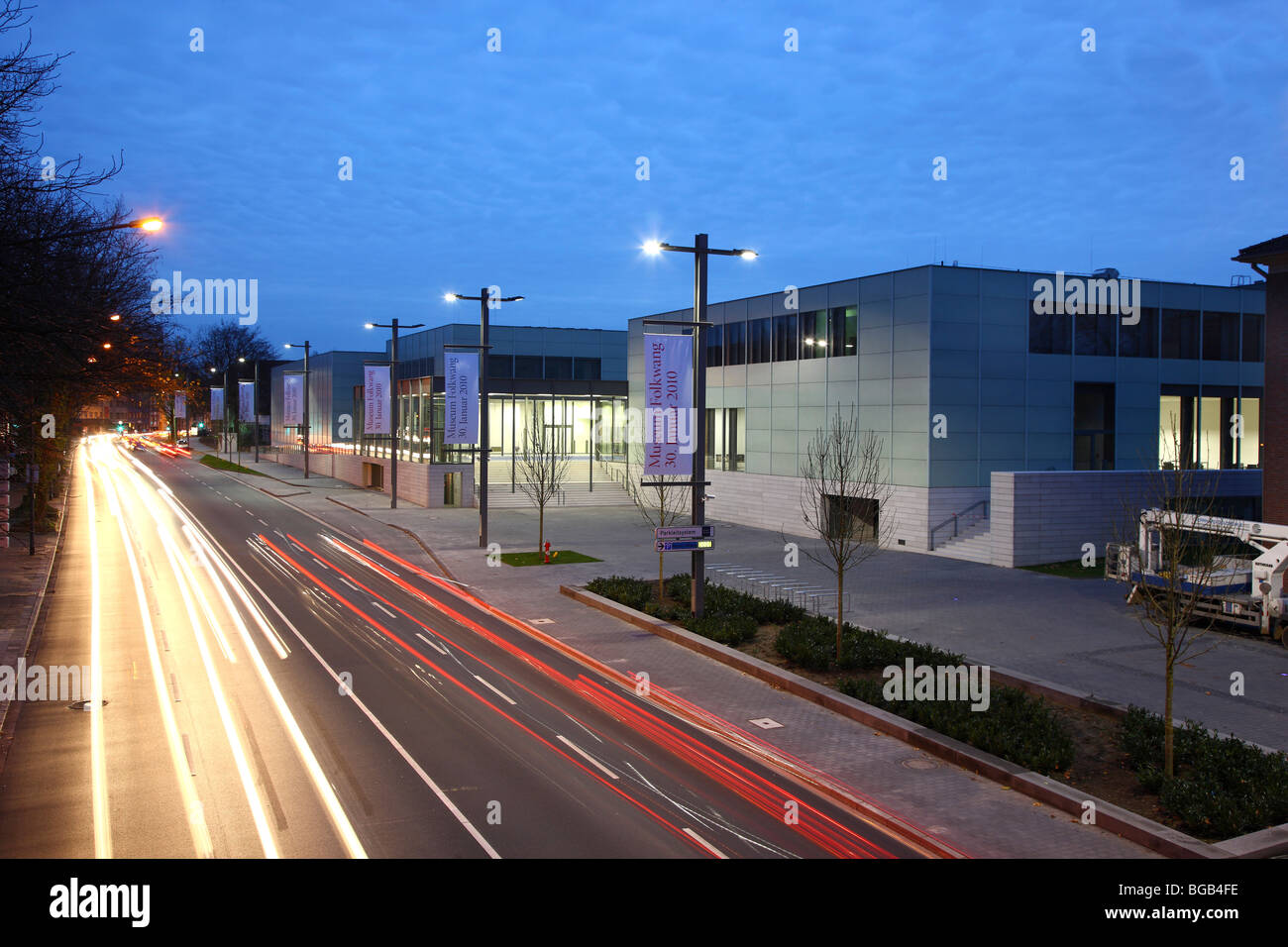 new building of the Folkwang Museum, Essen,NRW, Germany,Europe. Architect:David Chipperfield Stock Photo