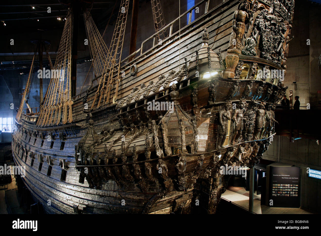 Warship Vasa sunk on maiden voyage in 1628, restored Vasa Museum ...