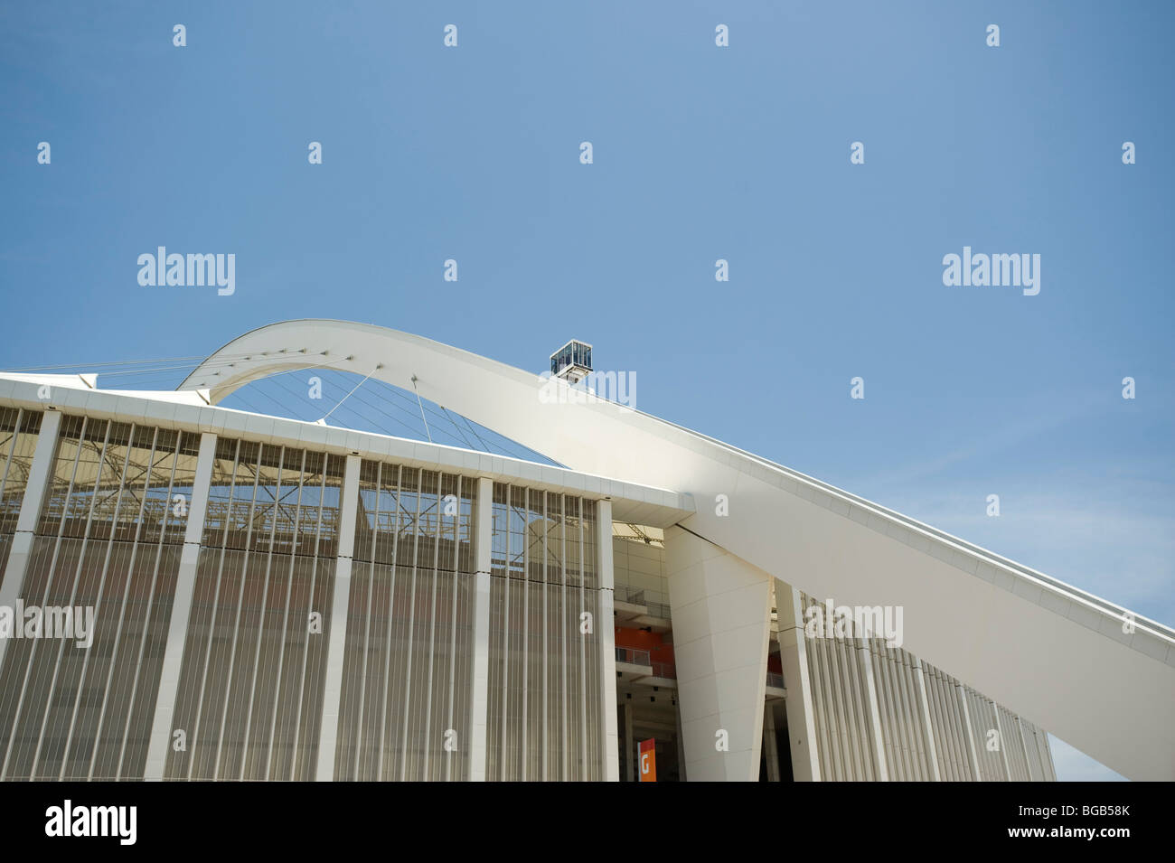 The Durban Moses Mabhida Soccer Stadium Sky Ride. Durban, South Africa Stock Photo