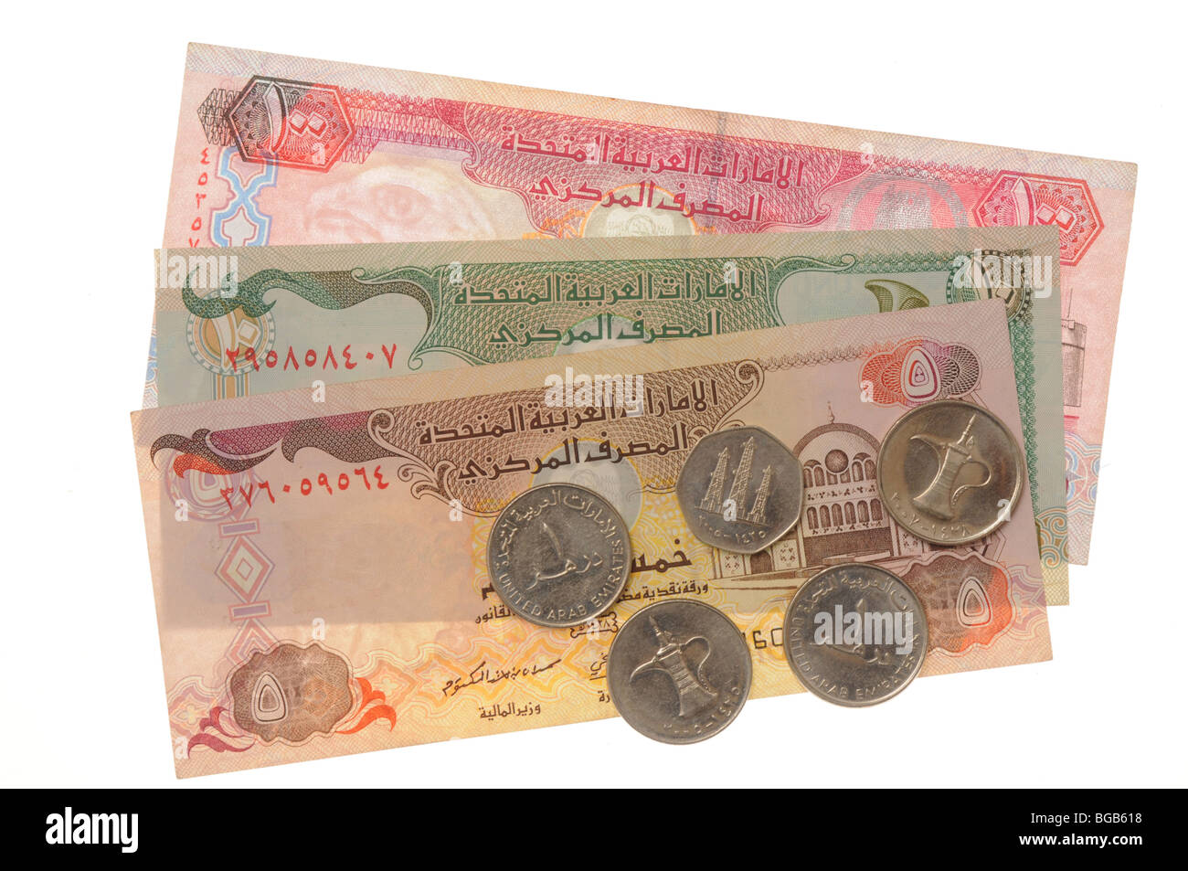UAE Currency Stock Photo