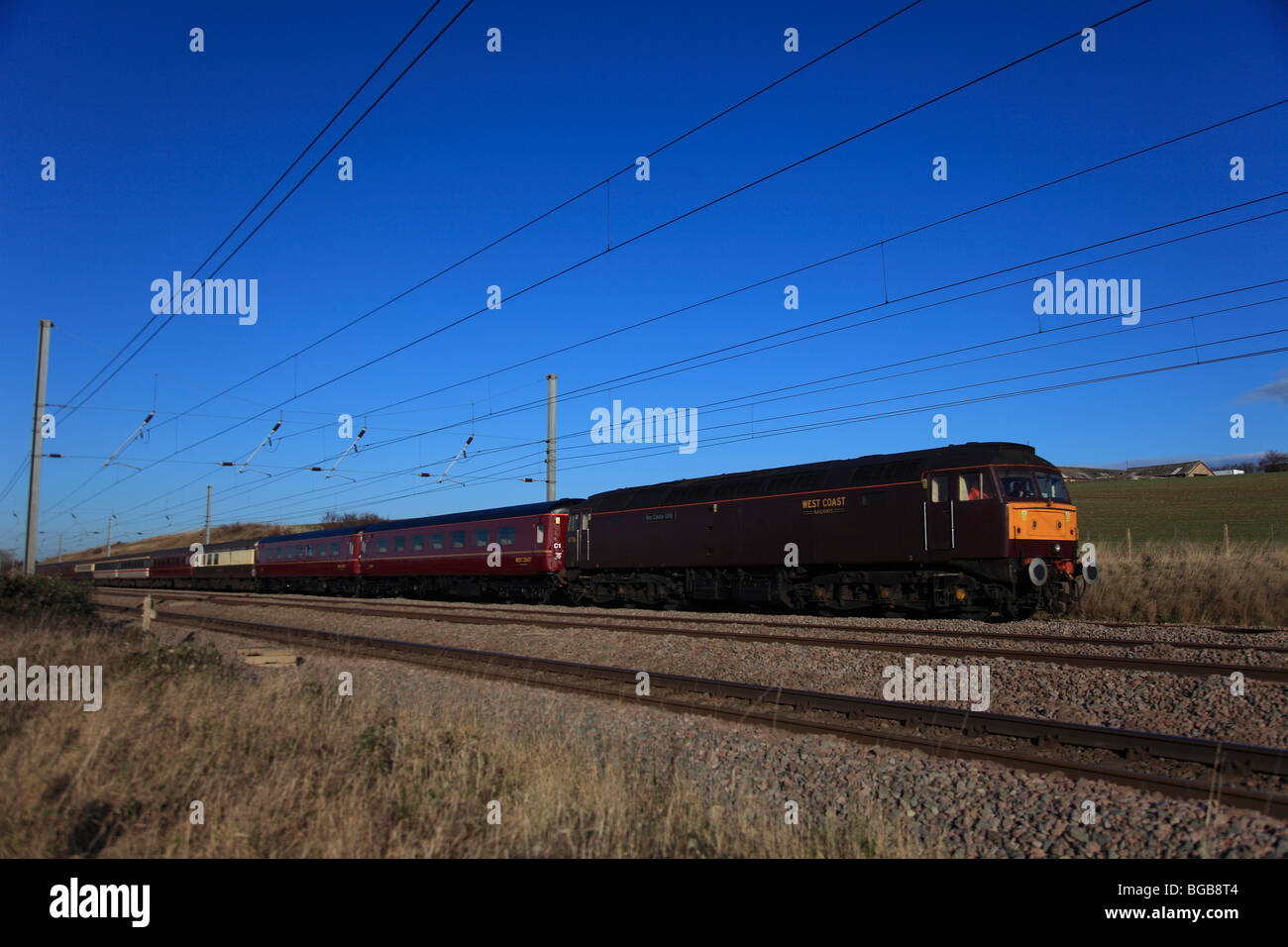West Coast Special Trains 47786 Diesel Engine East Coast Main Line