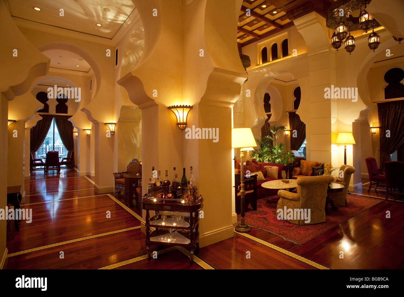 Interior One And Only Royal Mirage Hotel Dubai United Arabian Emirates Stock Photo Alamy