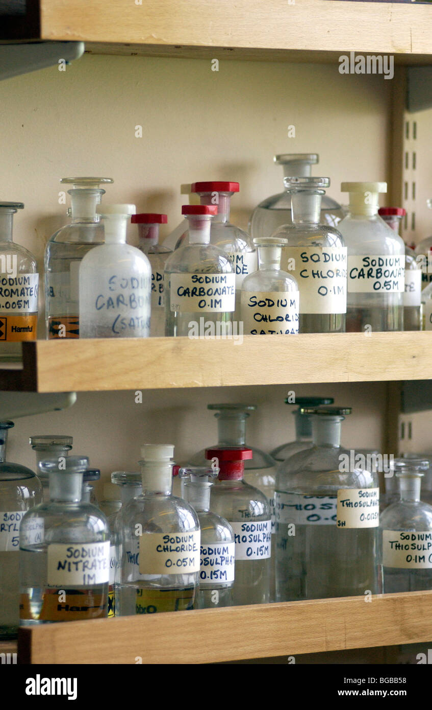 Royalty free photograph of student chemistry biology bottle science