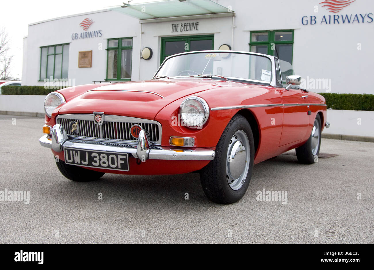 MGC classic English open sports car, straight 6 cylinder Stock Photo ...