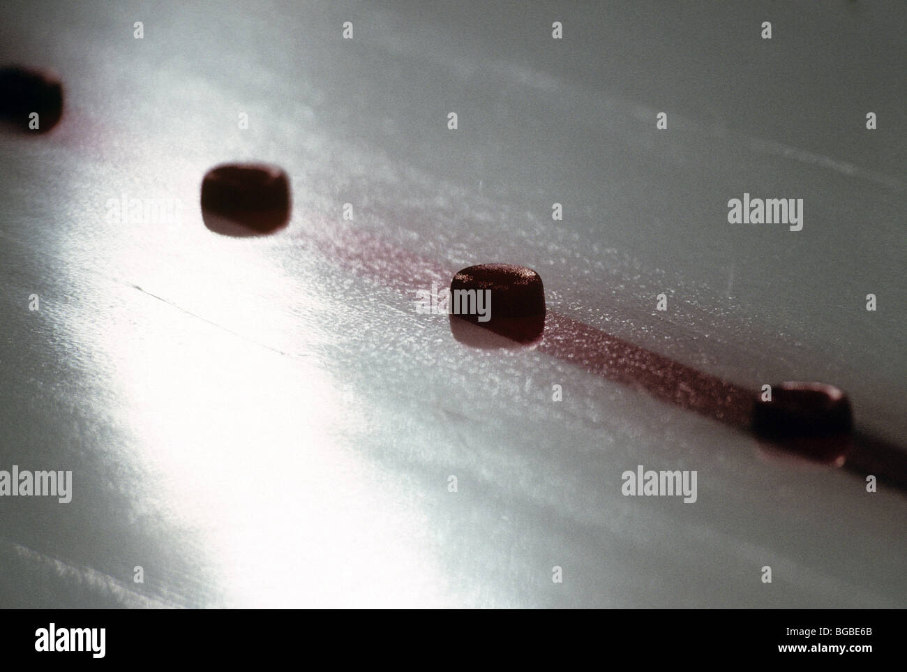 Lane markers on ice rink Stock Photo Alamy