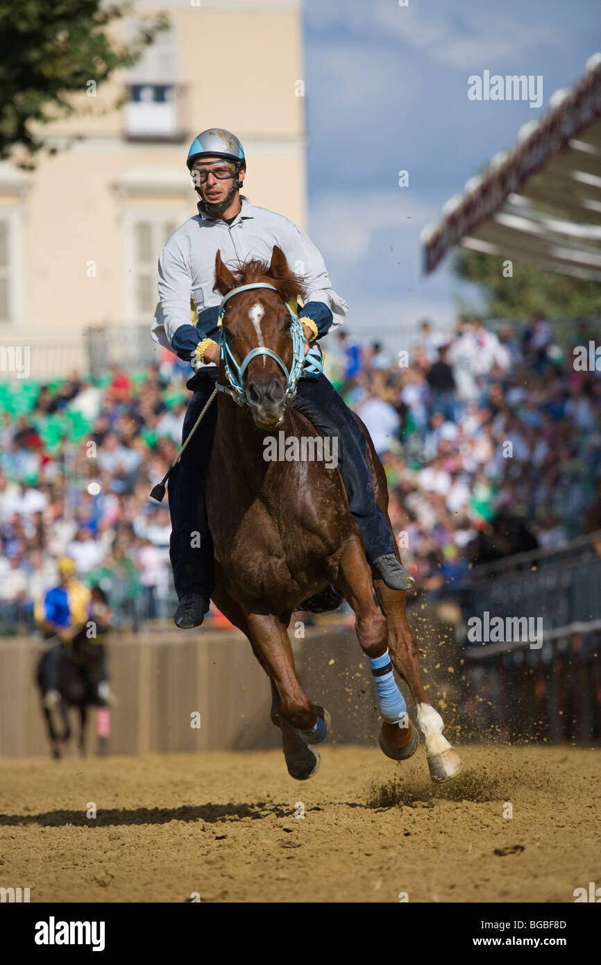 Palio Piedmont Italy Italian horse race jockey Stock Photo - Alamy