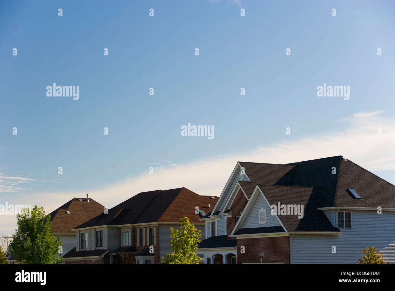 Houses, Plainfield, Illinois, USA Stock Photo Alamy