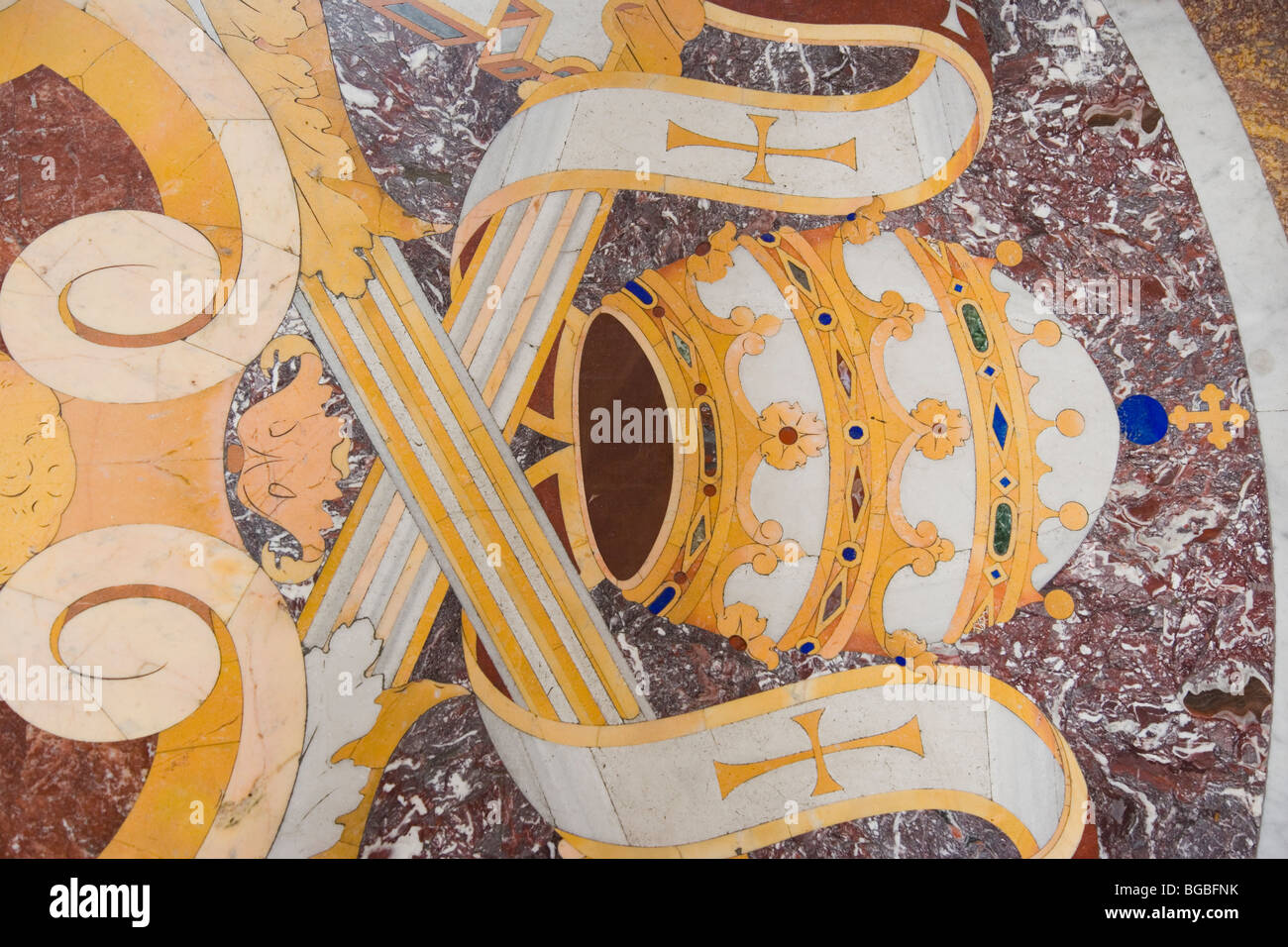 Vatican Museum marble floor, Rome, Italy Stock Photo - Alamy